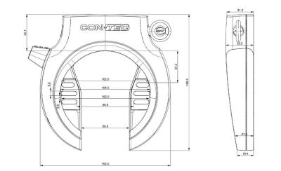 CONTEC Rahmenschloss "PowerLoc M" Produktbild 1
